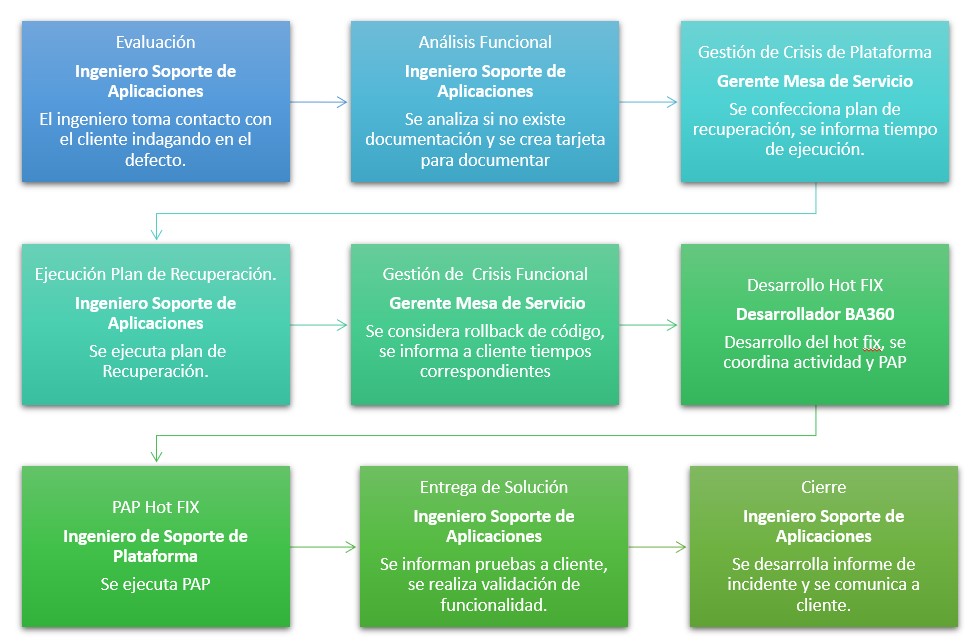 Proceso de Incidente Funcional y Plataforma